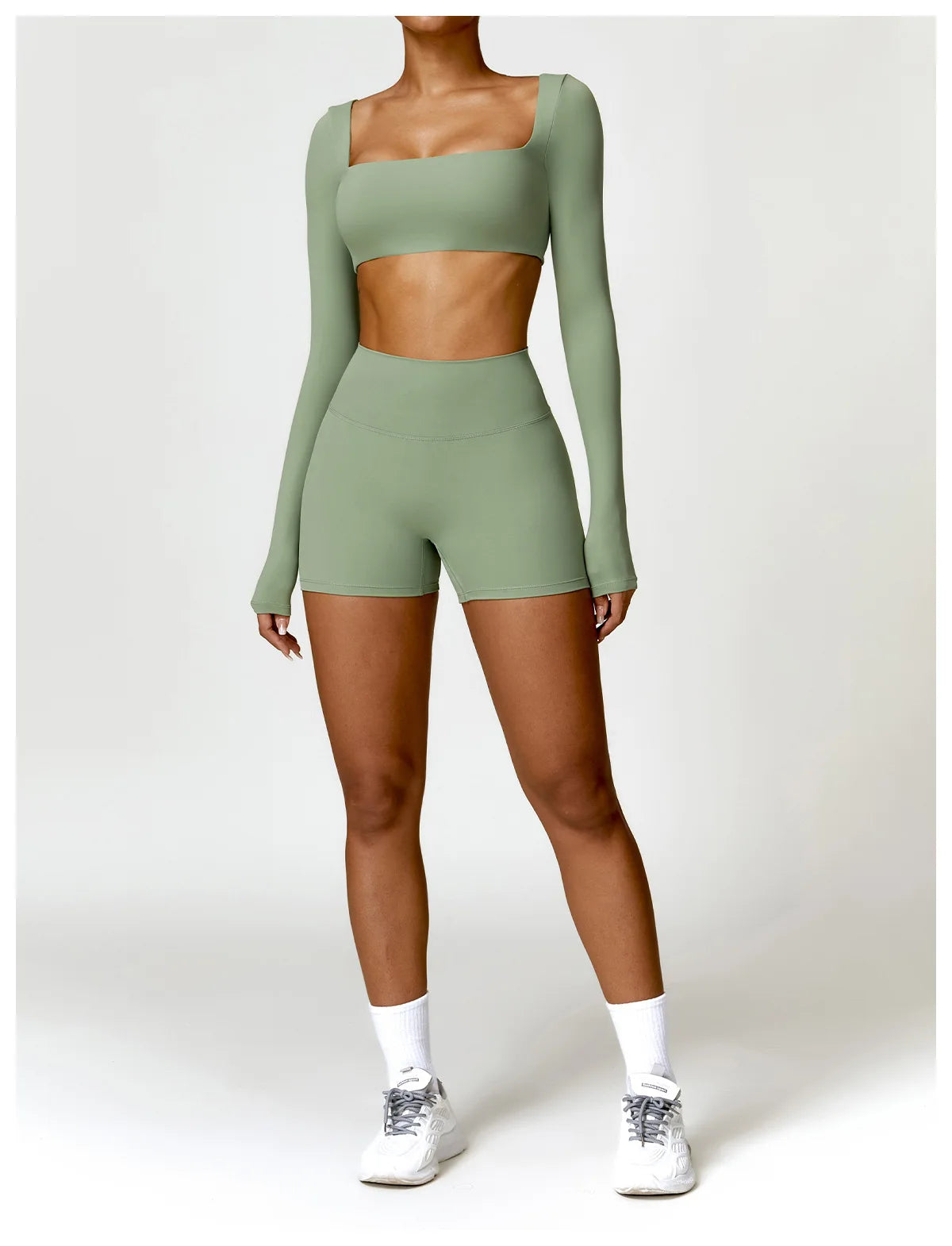 Women’s Quick-Dry Square Neck Gym Top - yourelevatedwellness