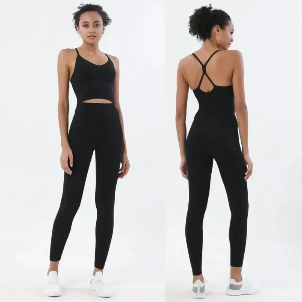 Women’s 2-Piece Gym Set – Sports Bra & Leggings - yourelevatedwellness