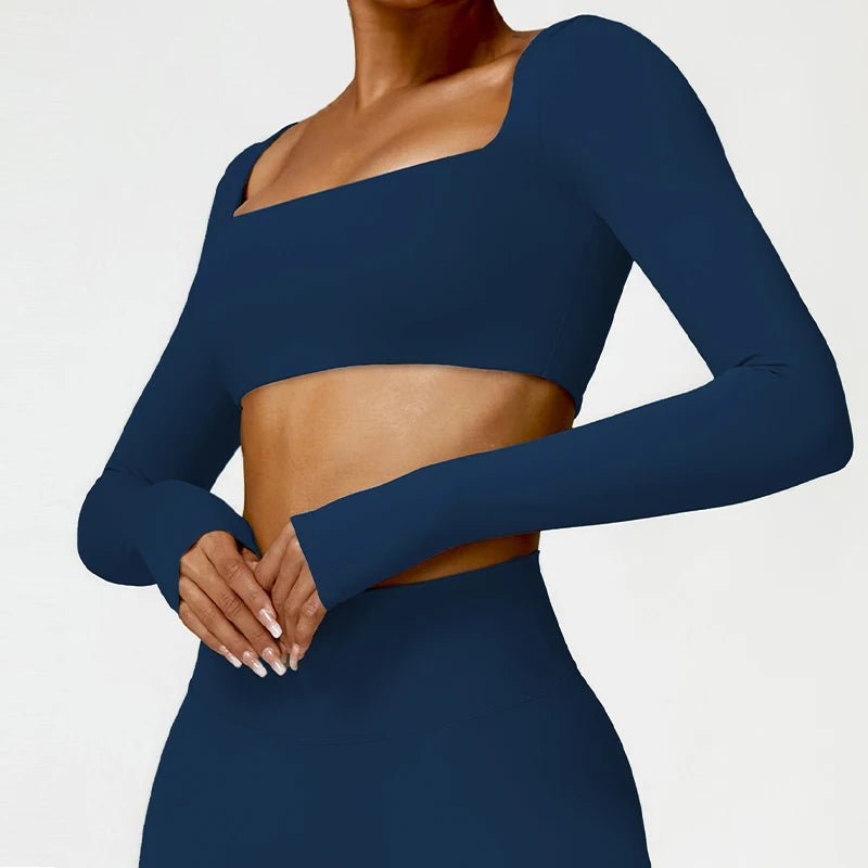 Women’s Quick-Dry Square Neck Gym Top - yourelevatedwellness