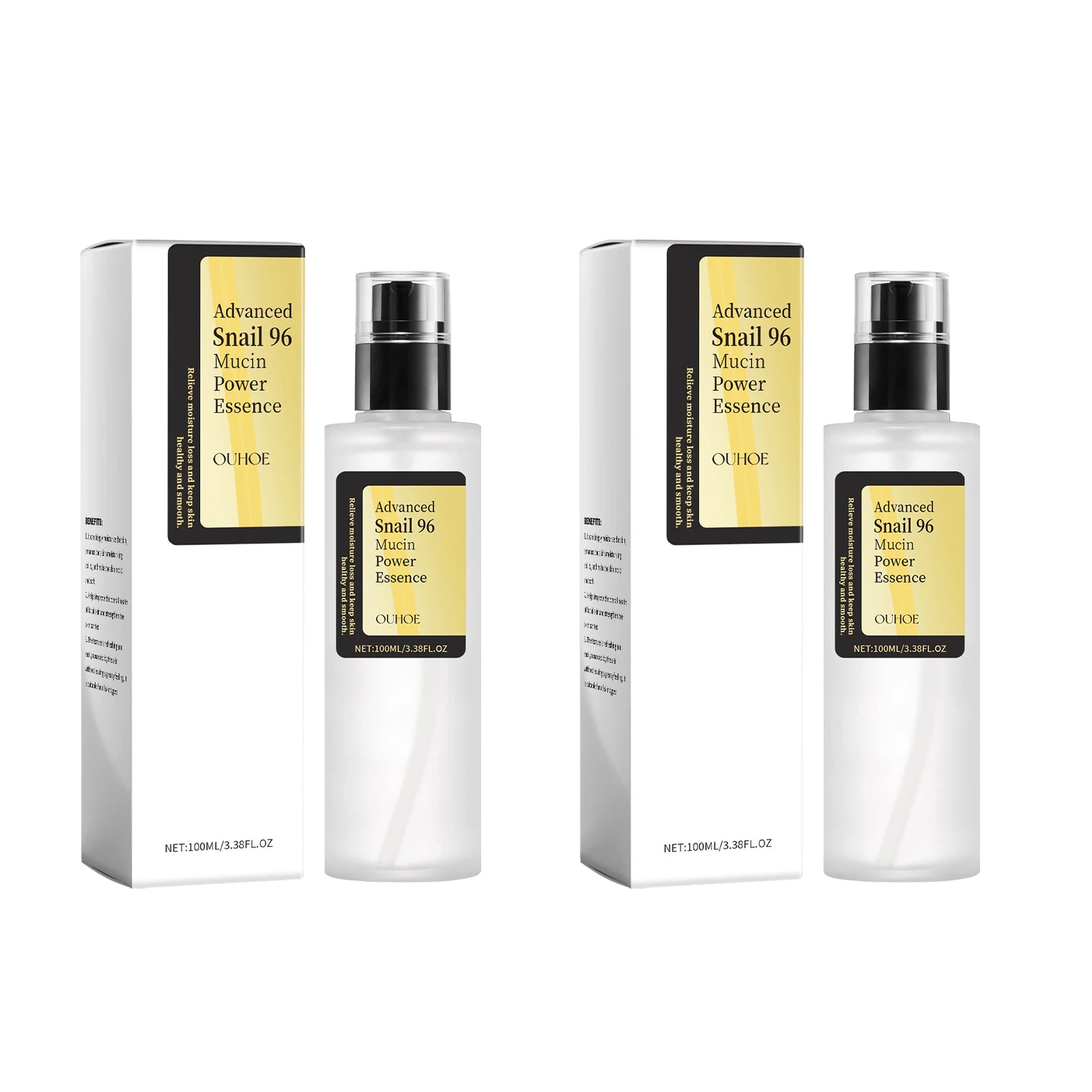 Snail Mucin Essence 100ml Hydrating Booster Deep Moisture Revitalize Dull Skin Soothing Face Treatment Glow Essence for Dry Skin yourelevatedwellness