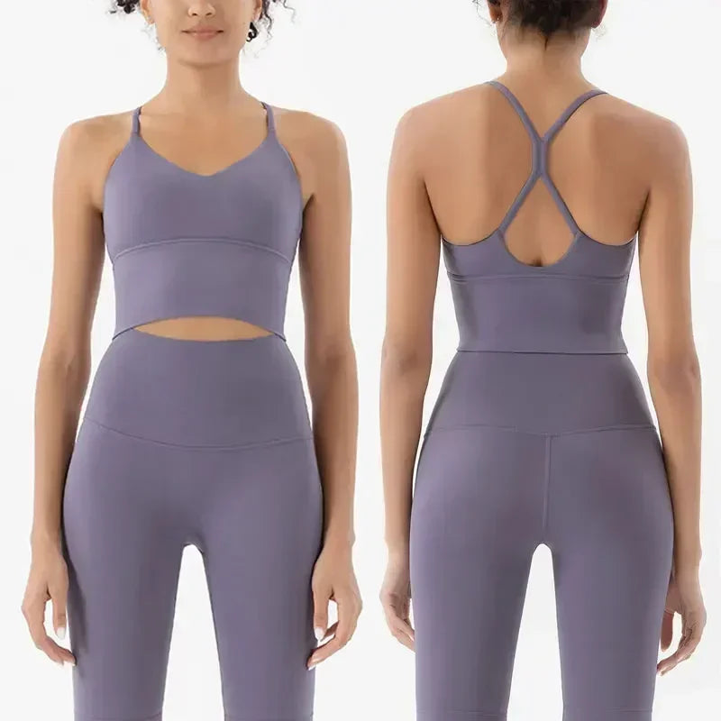 Women’s 2-Piece Gym Set – Sports Bra & Leggings - yourelevatedwellness