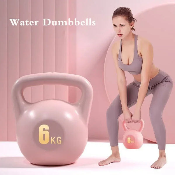 Portable water dumbbell for fitness training