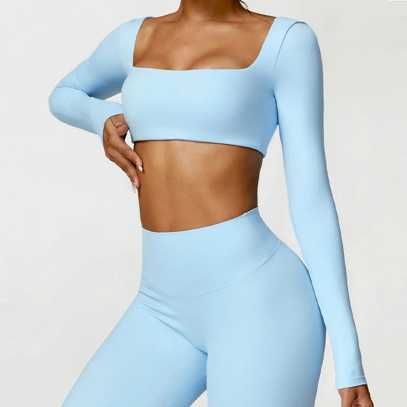 Women’s Quick-Dry Square Neck Gym Top - yourelevatedwellness