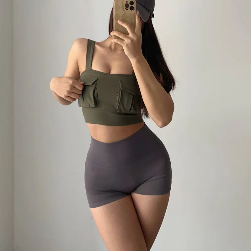 GymHUB Women’s High-Waist Hip-Lift Yoga Shorts - yourelevatedwellness