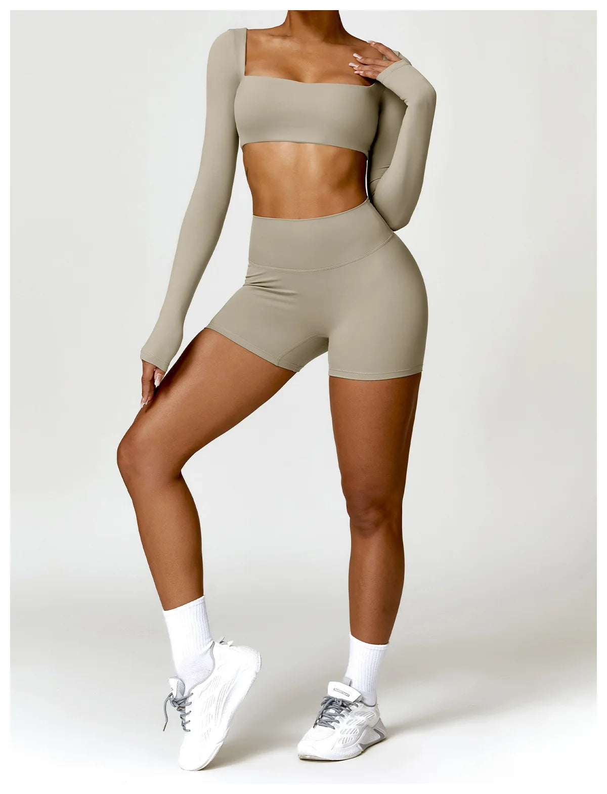 Women’s Quick-Dry Square Neck Gym Top - yourelevatedwellness