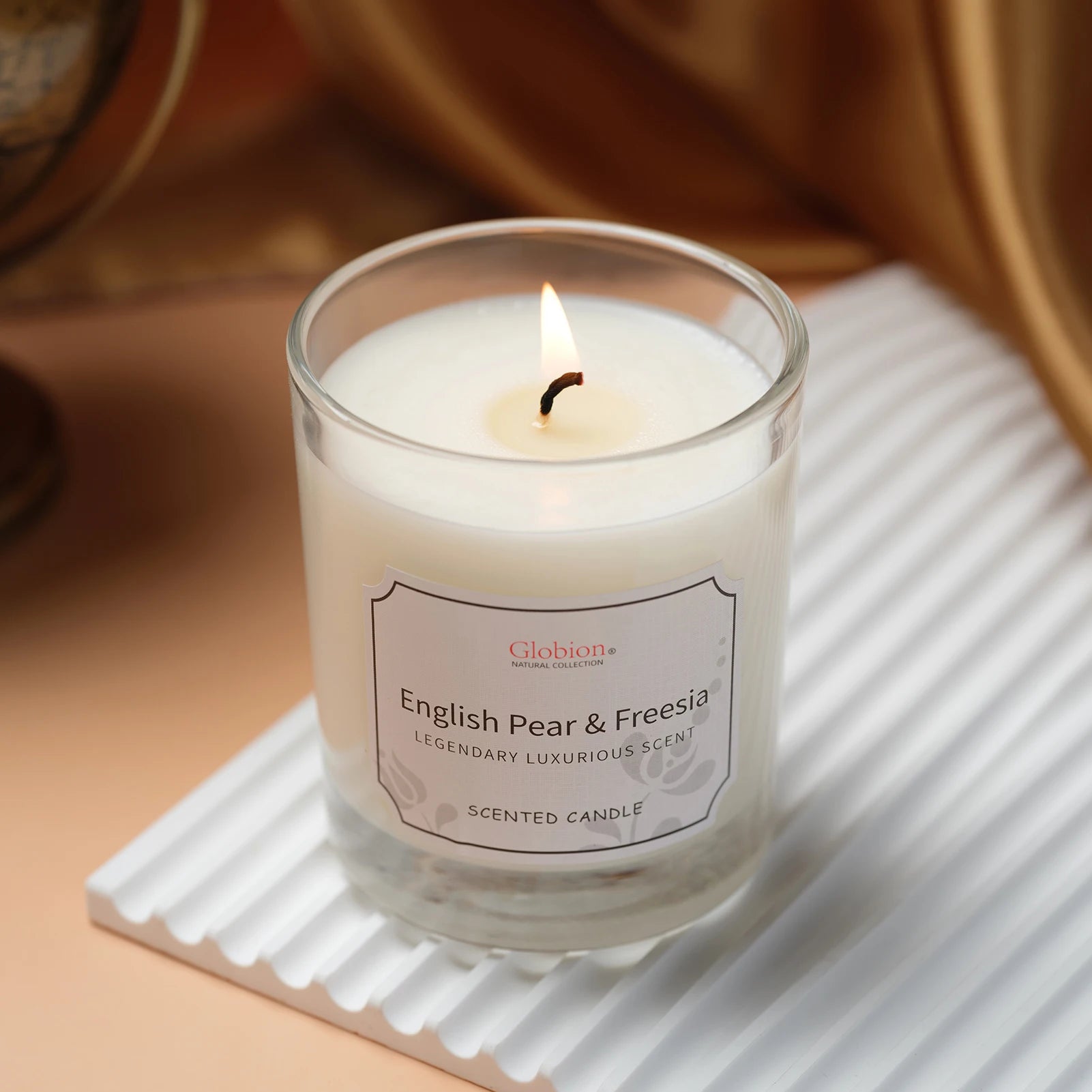 English Pear & Freesia Scented Aromatherapy Candle 7oz - yourelevatedwellness