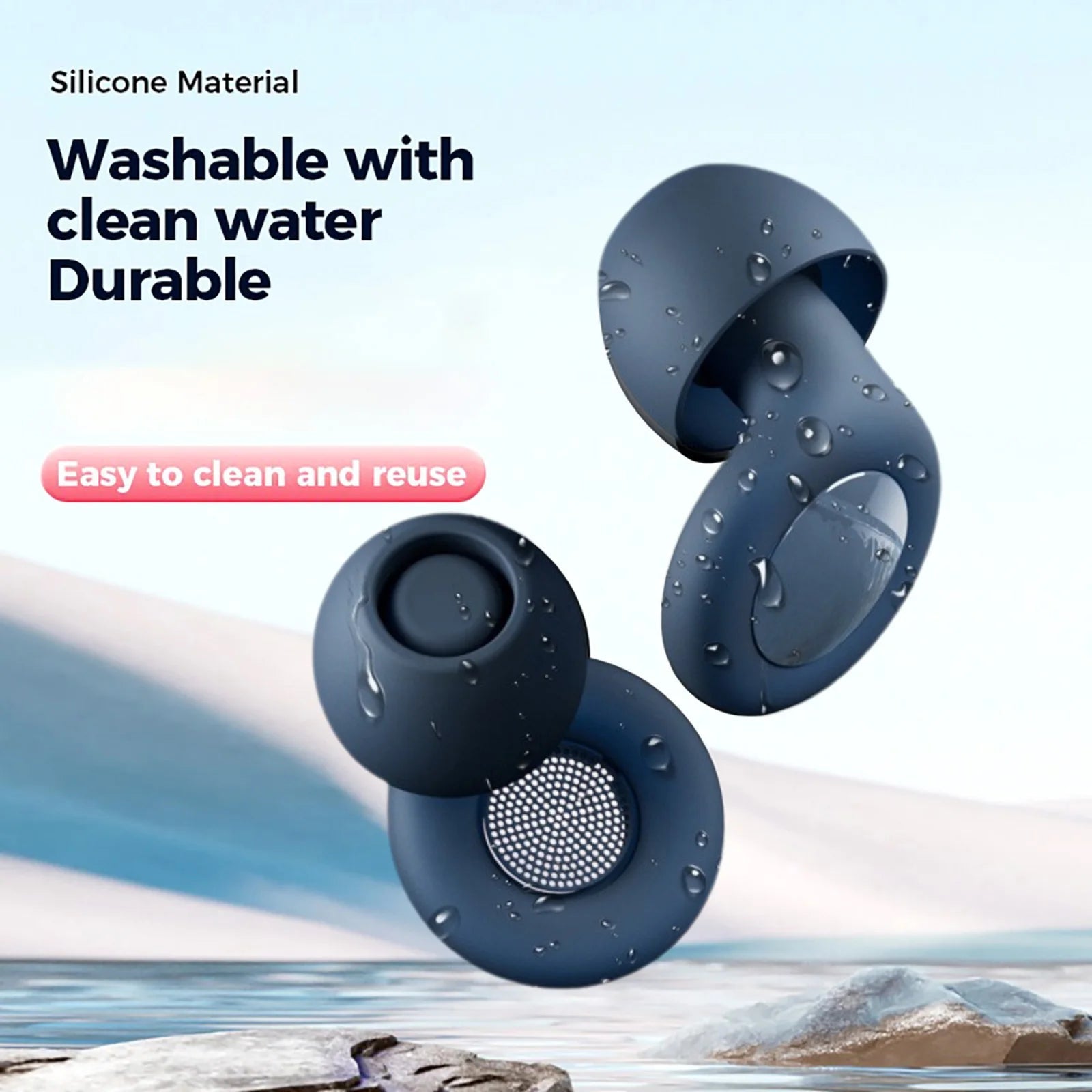 Ear Plugs for Sleep Ultra Soft Reusable Noise Reducing Flexible Silicone Earplugs for Sleeping Travel Concerts Deep Focus yourelevatedwellness