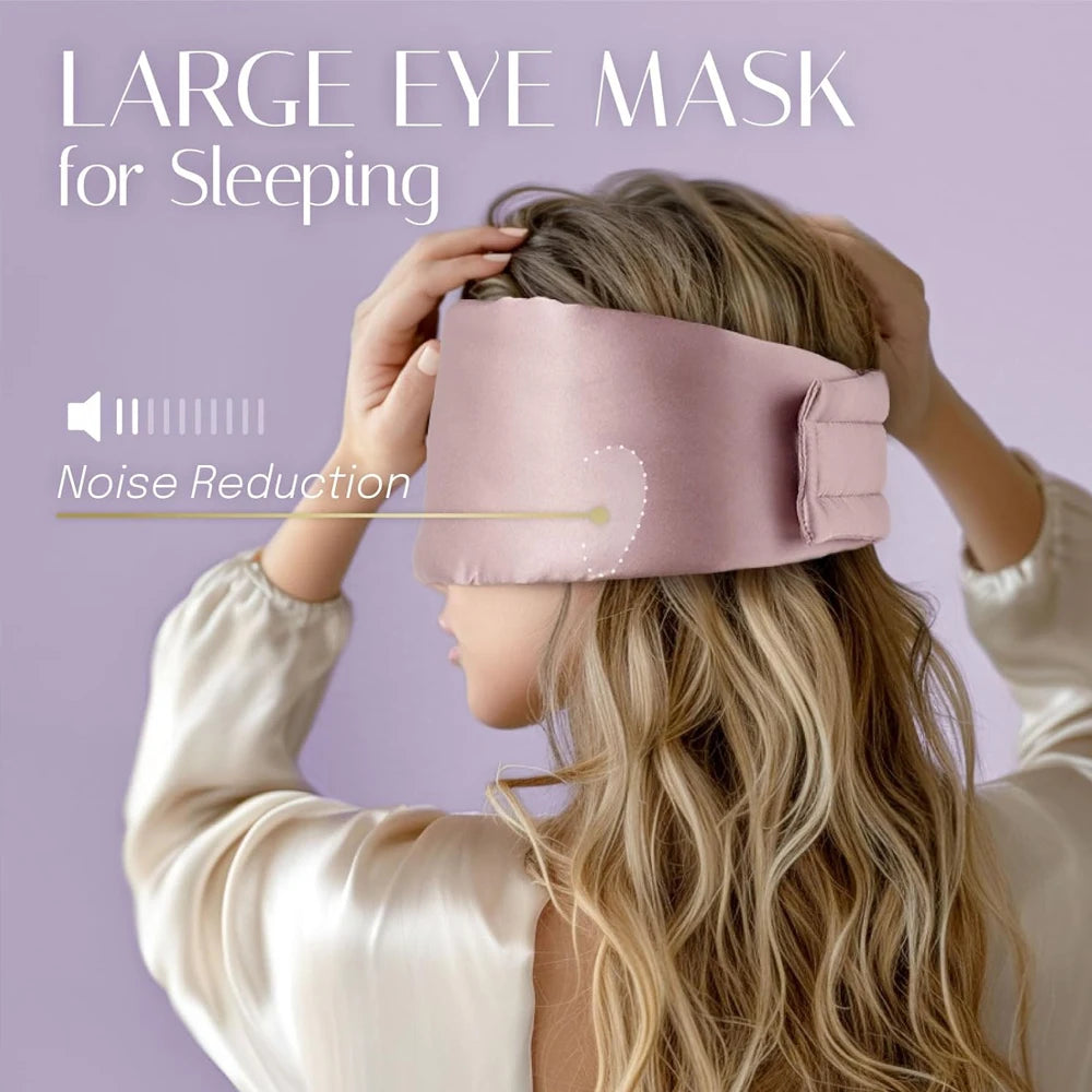 100% Mulberry Silk Sleep Mask Eyepatch - yourelevatedwellness
