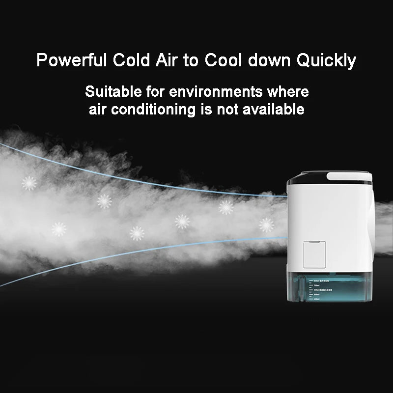 Desktop Air Conditioner Fan – Portable Ultrasonic Air Cooler with Night Light - yourelevatedwellness