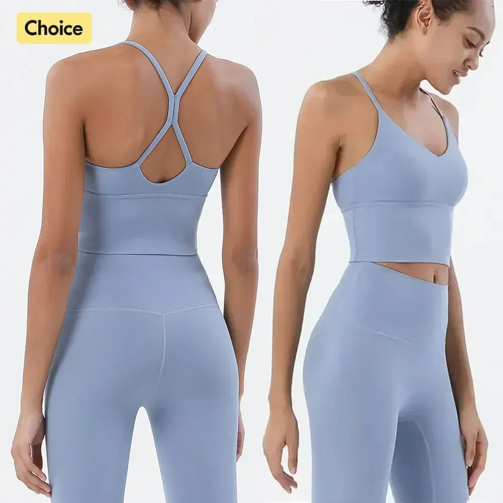 Women’s 2-Piece Gym Set – Sports Bra & Leggings - yourelevatedwellness