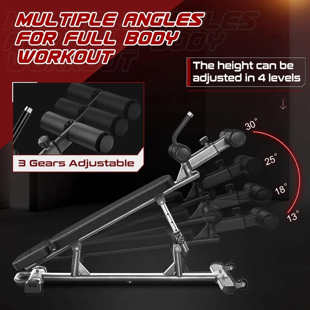 Adjustable Professional Sit-Up & Weight Bench - yourelevatedwellness
