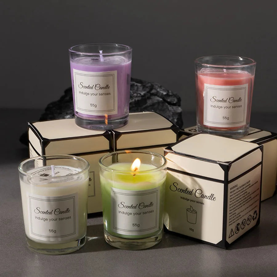 Premium Handmade Soy Wax Aromatherapy Candle in Gift Box - yourelevatedwellness