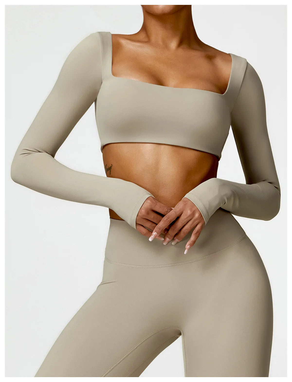 Women’s Quick-Dry Square Neck Gym Top - yourelevatedwellness