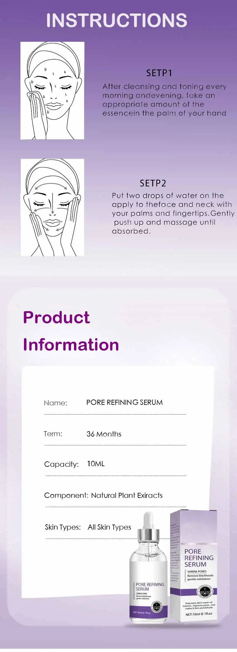 Pore Shrinking Face Serum - yourelevatedwellness