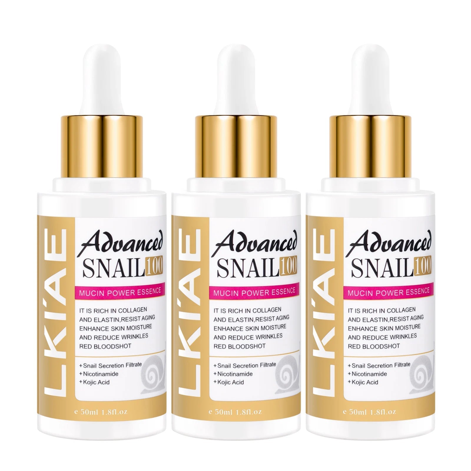 Advanced Snail 100% Mucin Power Essence, Brightening and Firming Skin, Anti-Aging, Reduce Dark Spots, Wrinkles, With Collagen yourelevatedwellness