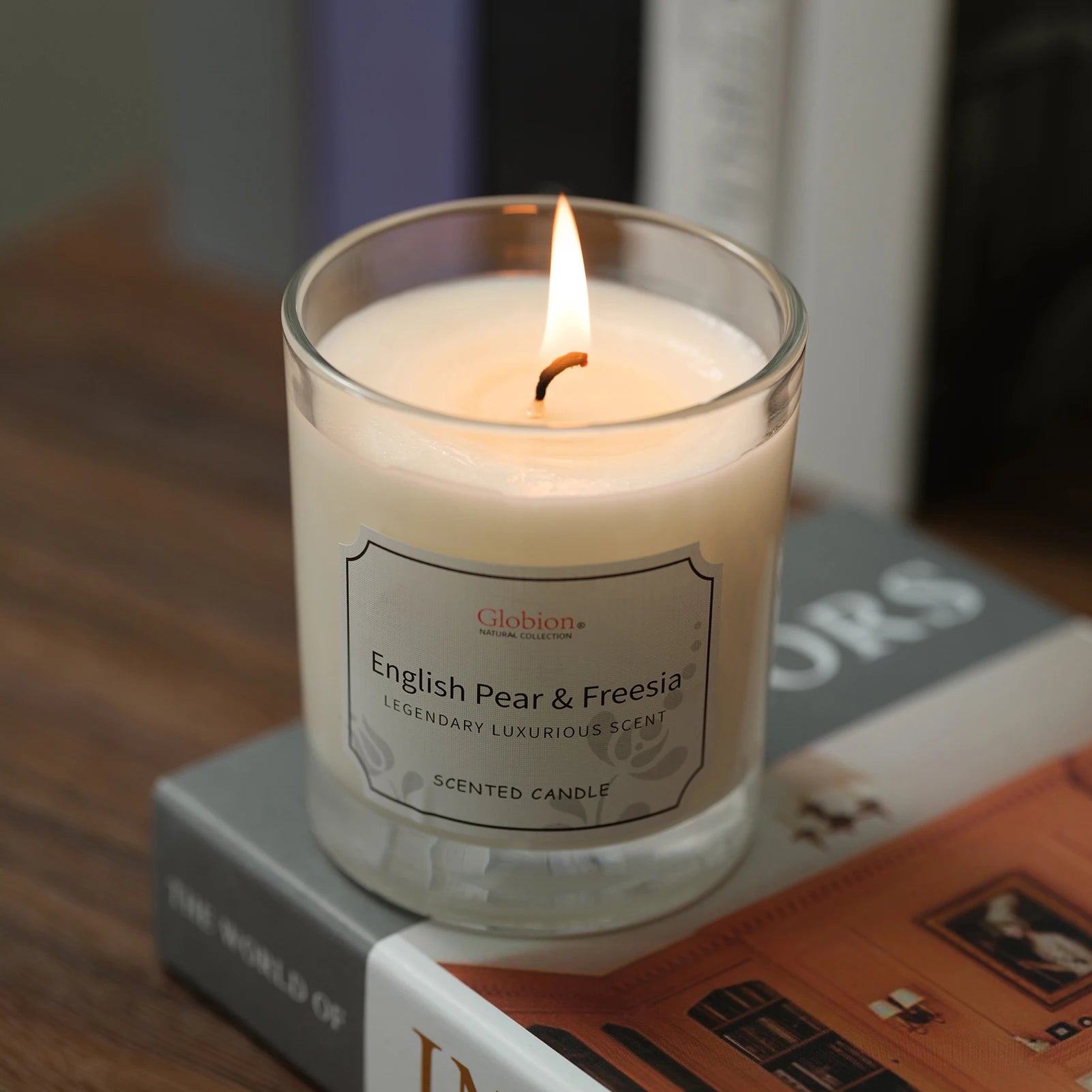 English Pear & Freesia Scented Aromatherapy Candle 7oz - yourelevatedwellness