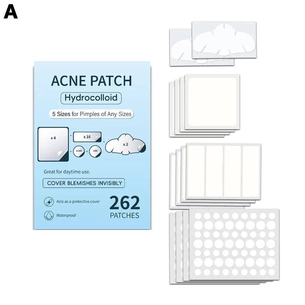 262/360Pcs Cute Colorful Pimple Patches Acne Treatment Stickers Invisible Acne Cover Face Spot Pimple Patch Skin Care Makeup yourelevatedwellness