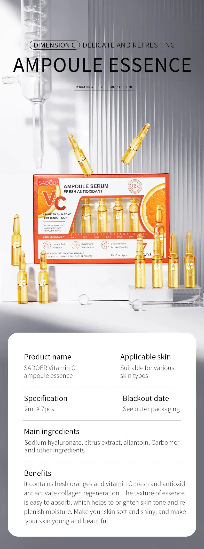 Vitamin C Brightening Face Serum - yourelevatedwellness