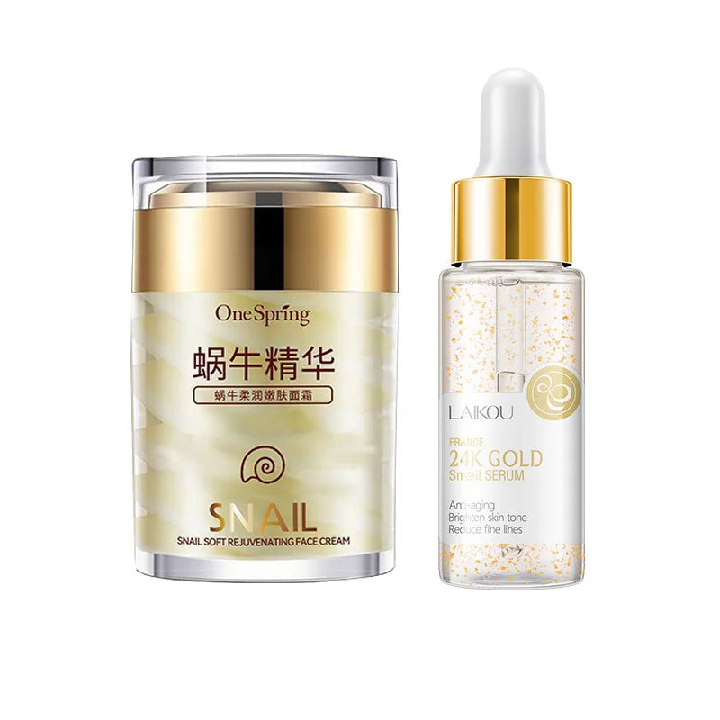 Snail Collagen Face Cream Facial Serum Firming Nourishing Moisture Repair Face Damaged Lift Firm Smooth Skin Korean Skin Care yourelevatedwellness