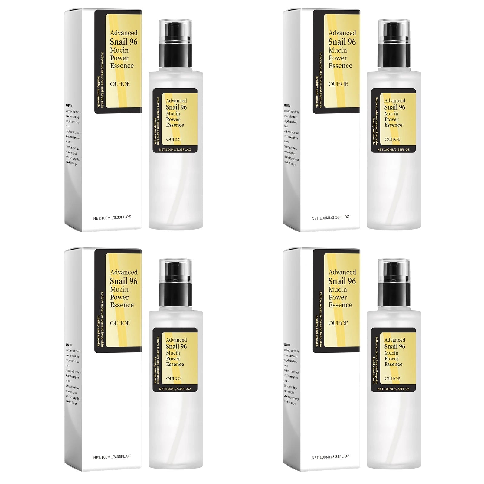 Snail Mucin Essence 100ml Hydrating Booster Deep Moisture Revitalize Dull Skin Soothing Face Treatment Glow Essence for Dry Skin yourelevatedwellness