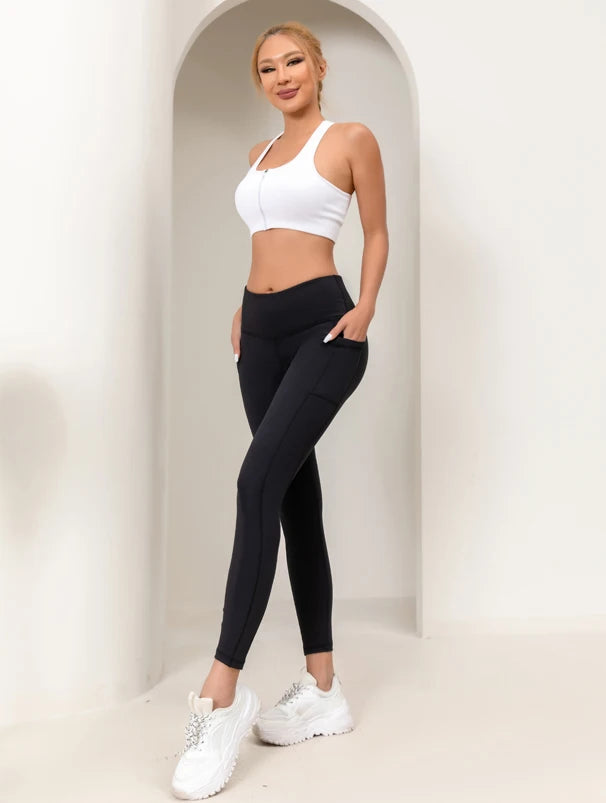 Women’s High-Waist Gym Leggings – Cropped Yoga Pants - yourelevatedwellness