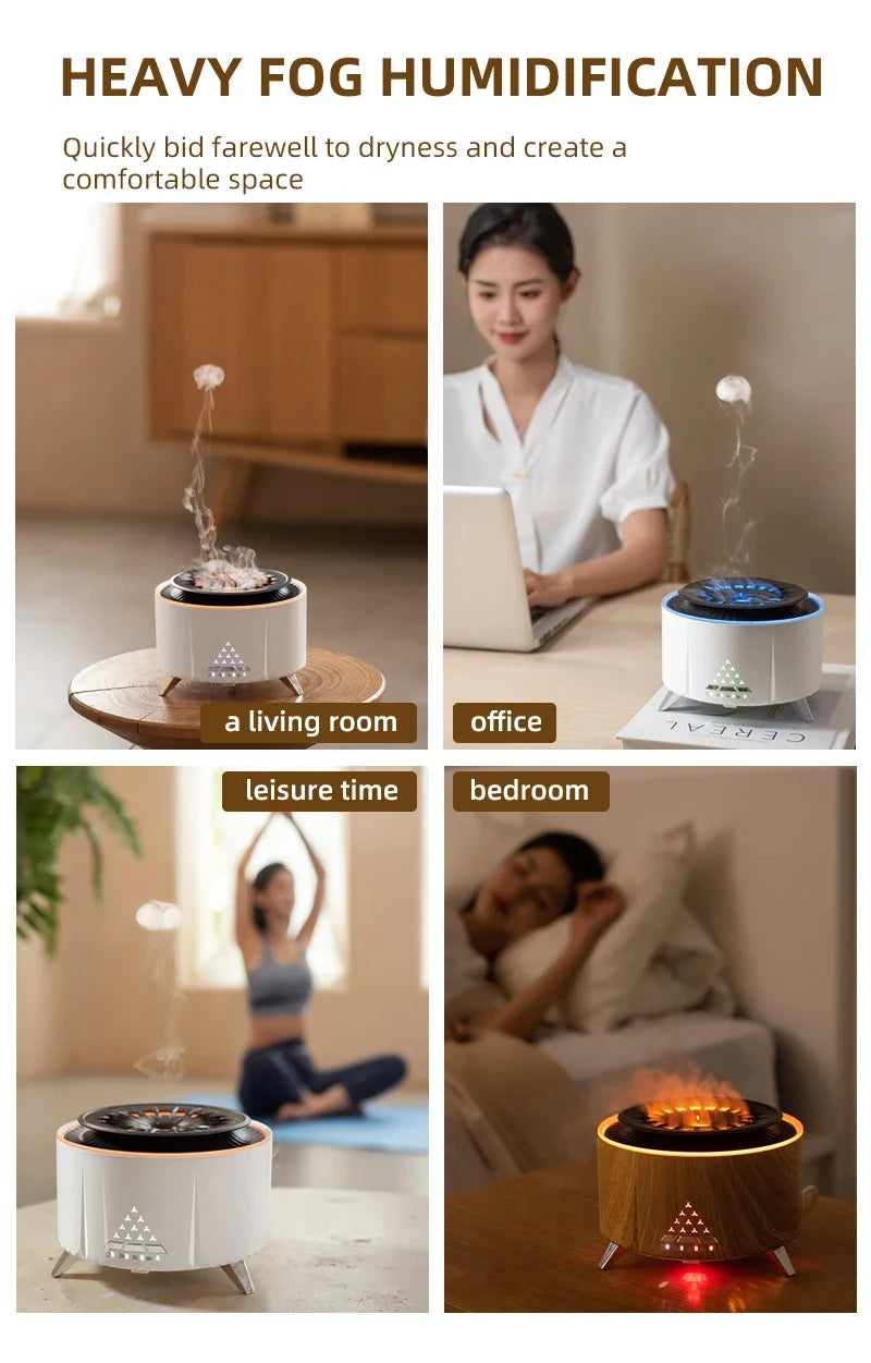 350ml Jellyfish Essential Oil Diffuser for Large Rooms - yourelevatedwellness