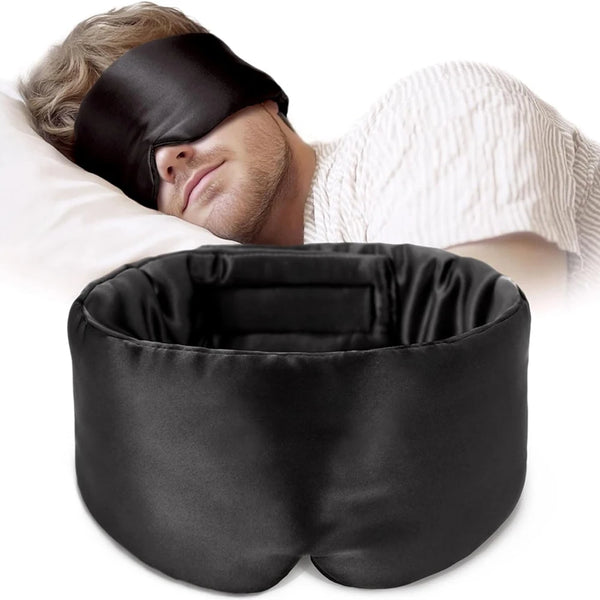 100% Mulberry Silk Sleep Mask Eyepatch - yourelevatedwellness