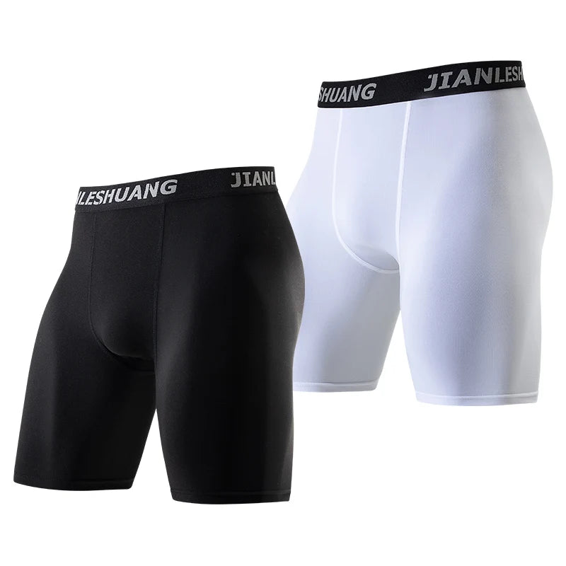 Men’s Plus-Size Sports Shorts – Elastic Waist Black & White (1/5 Pack) - yourelevatedwellness