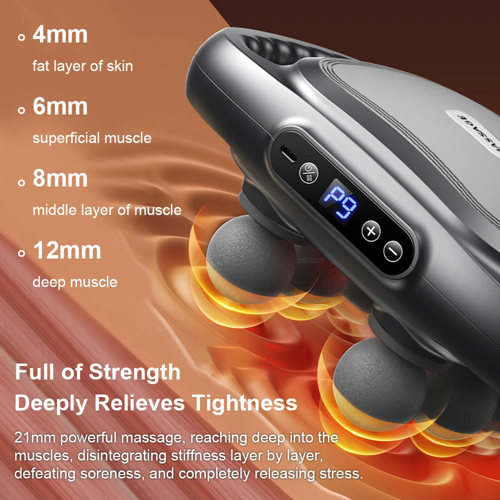 Professional Six-Head Fascia Massage Gun - yourelevatedwellness