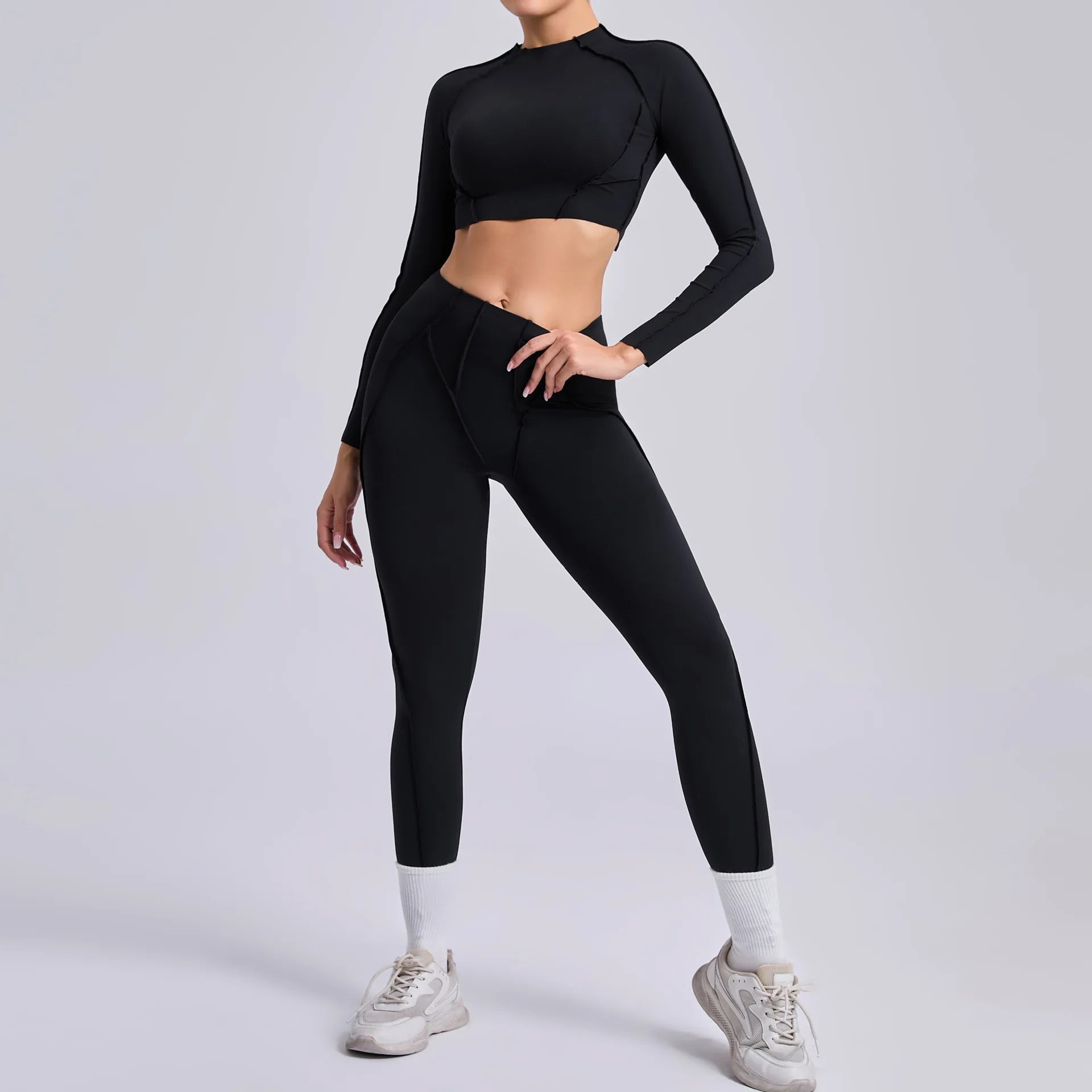 Women’s Seamless High-Waist Yoga Set - yourelevatedwellness