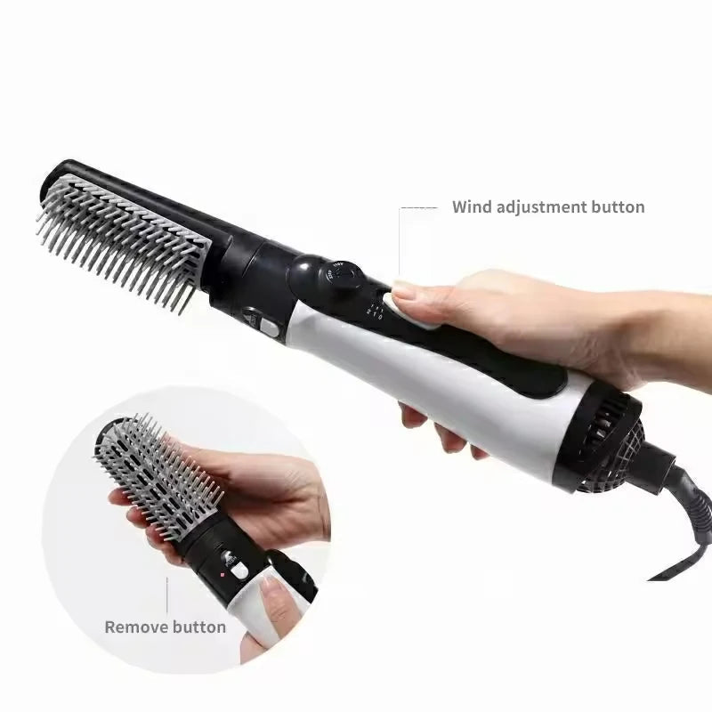 Hair Dryer Brush Professional Hair Straightener Comb Curling Iron Brush Blow Dryer Hair Iron Rotating Hot Air Brush yourelevatedwellness