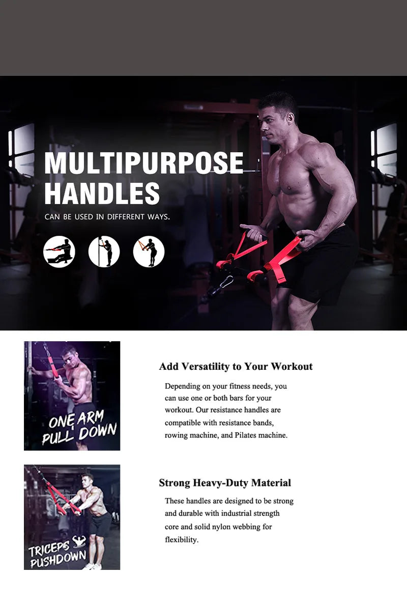Triceps & Back Workout Rope Handle - yourelevatedwellness