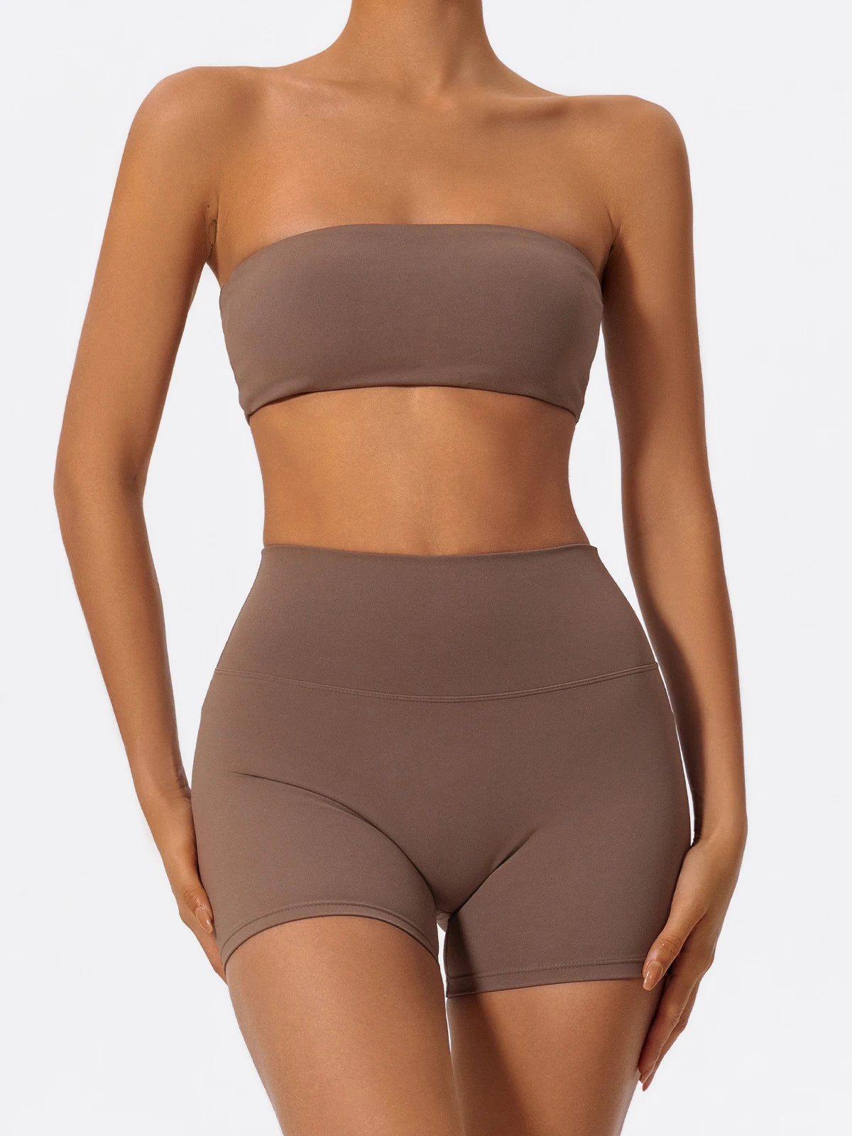 Women’s 2-Piece Strapless Fitness Set - yourelevatedwellness
