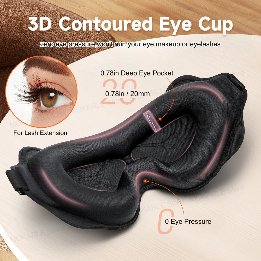 3D Soft Sleep Mask for Travel - yourelevatedwellness