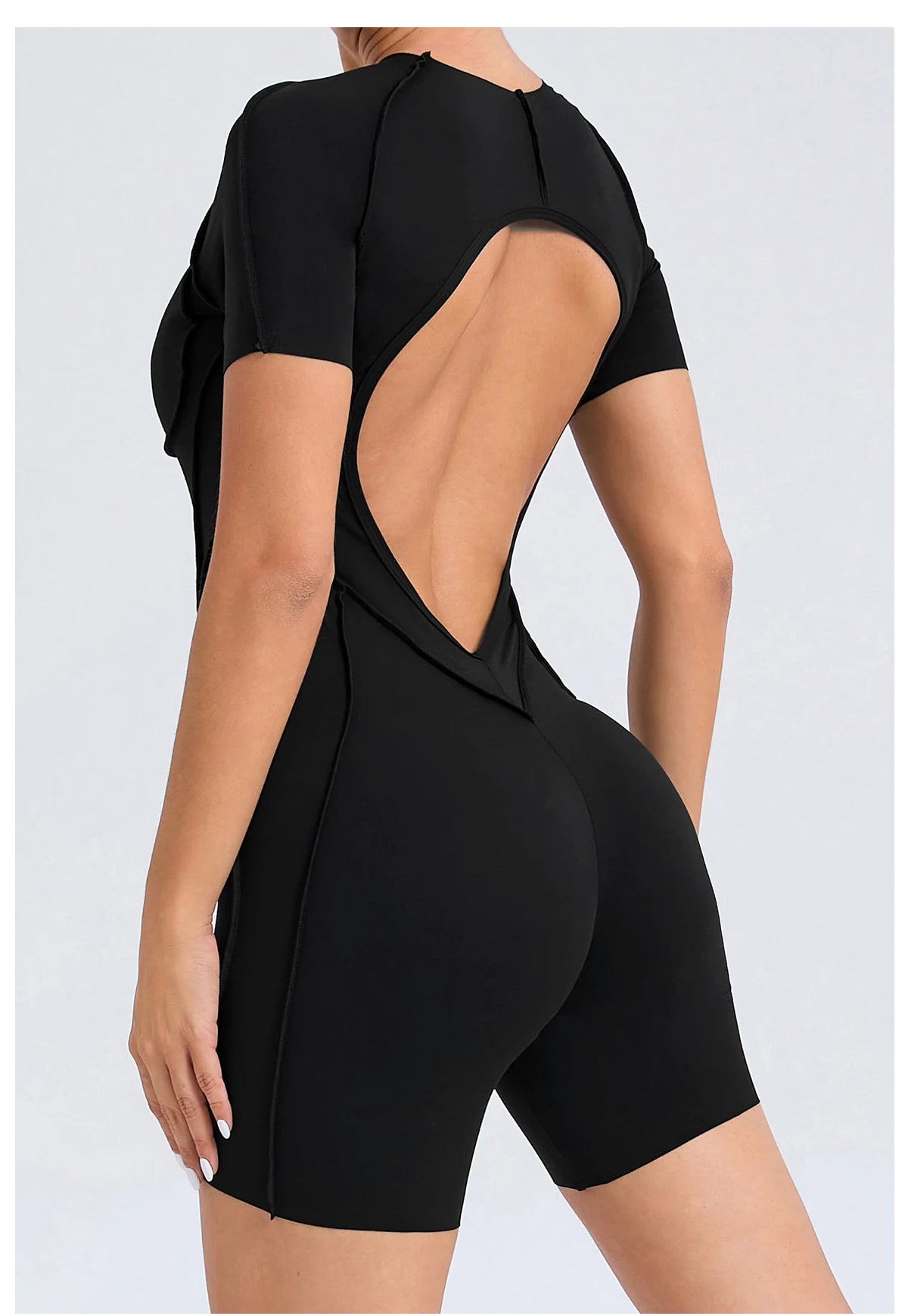 Women’s Backless Scrunch Booty Jumpsuit - yourelevatedwellness