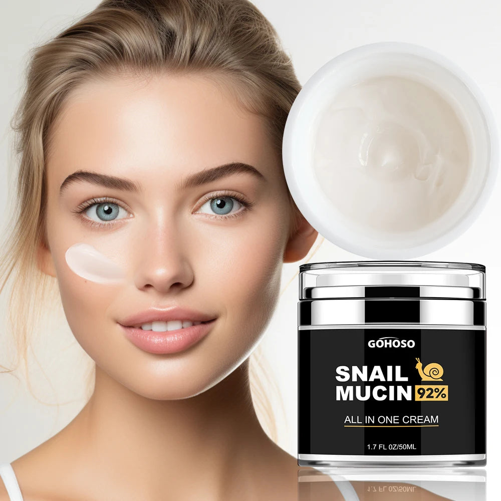 ENVISHA Skin Care Snail Mucus Face Cream Firming Whitening Anti-Aging Wrinkle Moisturizing Hydrating Beauty Health Shrink Pores yourelevatedwellness