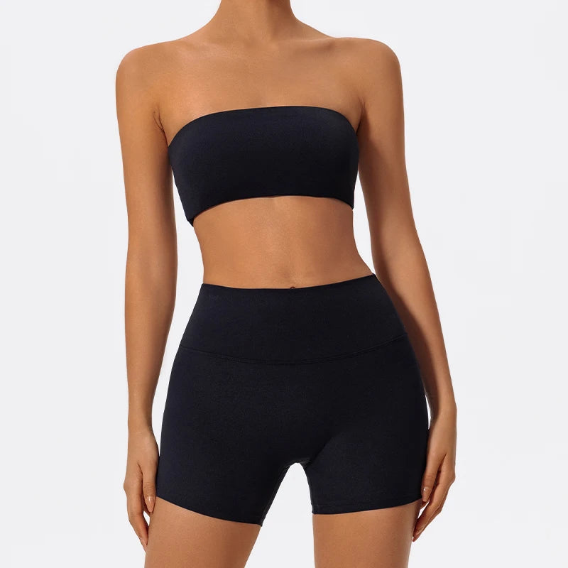 Women’s 2-Piece Strapless Fitness Set - yourelevatedwellness