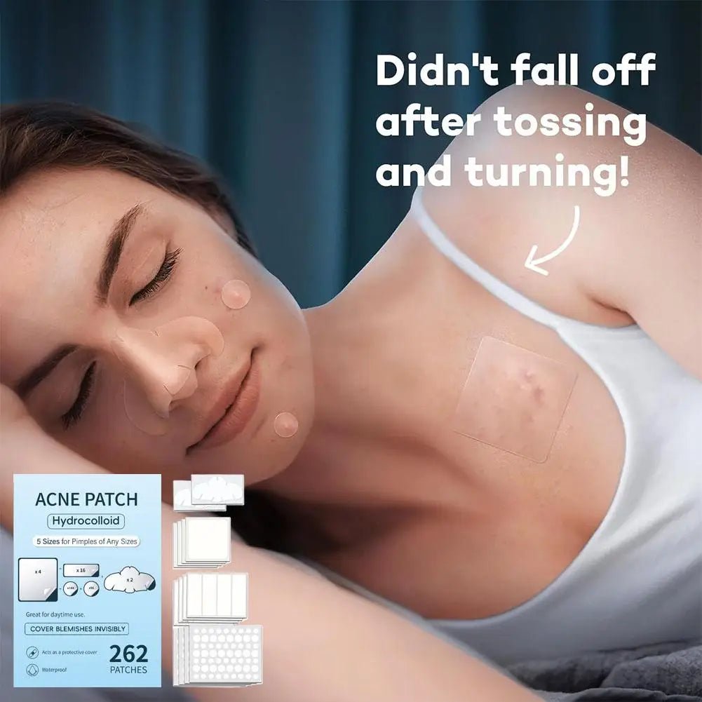 262/360Pcs Cute Colorful Pimple Patches Acne Treatment Stickers Invisible Acne Cover Face Spot Pimple Patch Skin Care Makeup yourelevatedwellness