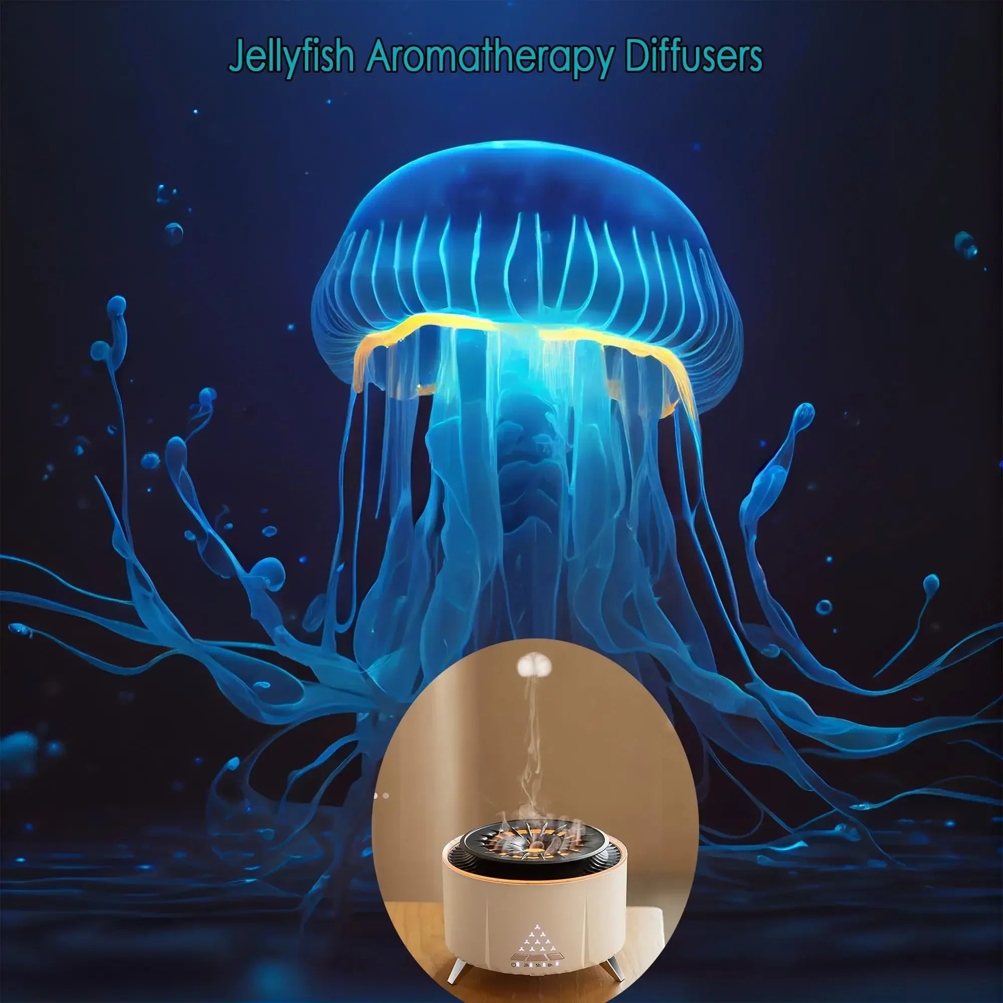 350ml Jellyfish Essential Oil Diffuser for Large Rooms - yourelevatedwellness