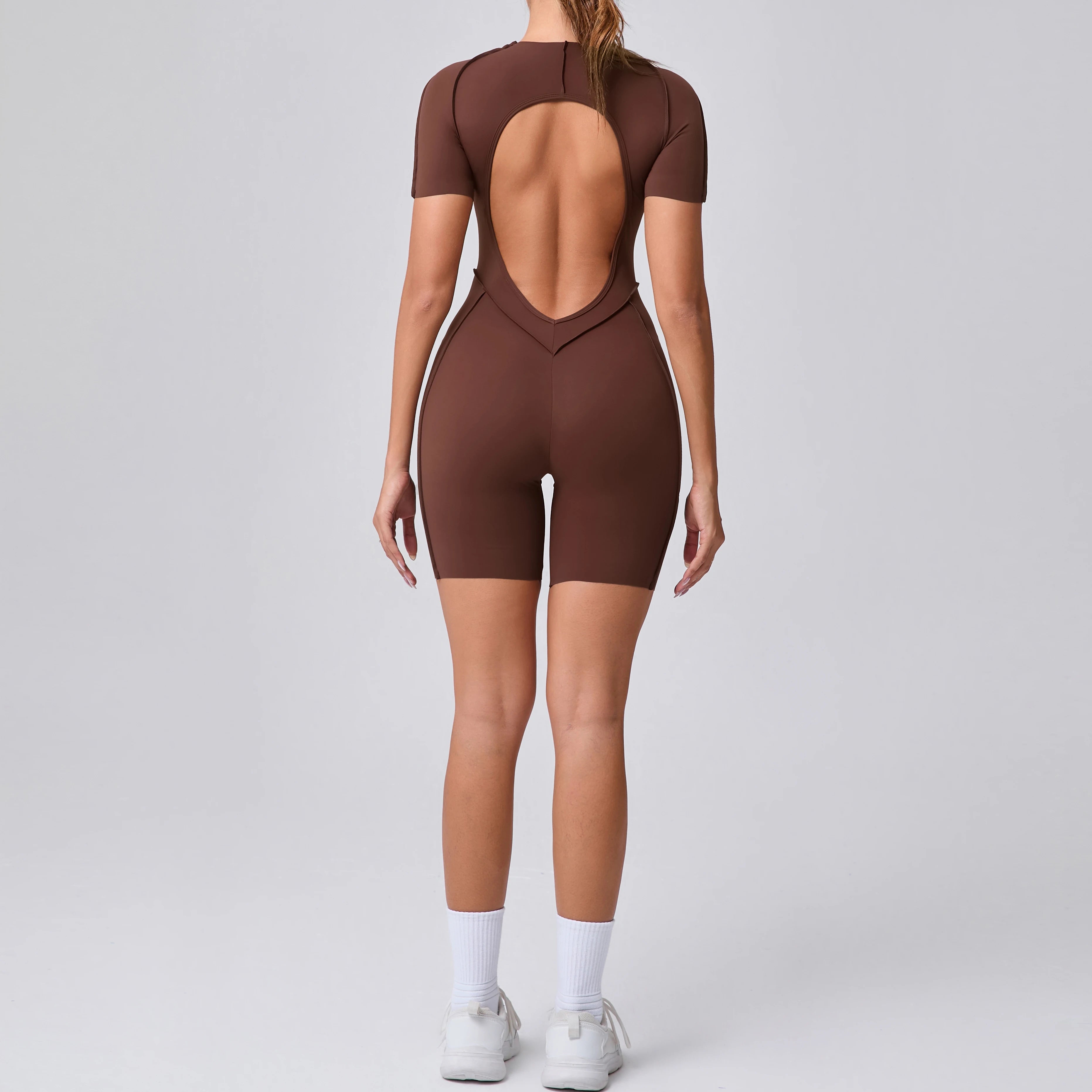 Women’s Backless Scrunch Booty Jumpsuit - yourelevatedwellness