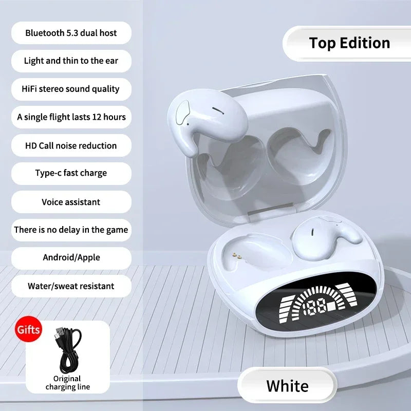 Sleep Bluetooth Headphones Noise Cancelling Painless Wireless Music High Quality Sports Tws 538 Thin Earbuds Digital Display yourelevatedwellness