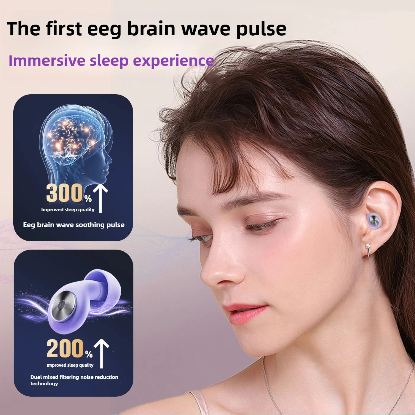 Noise-canceling sleep earbuds don't hurt to wear for a long time, noise-canceling silicone small ear canal earbuds yourelevatedwellness