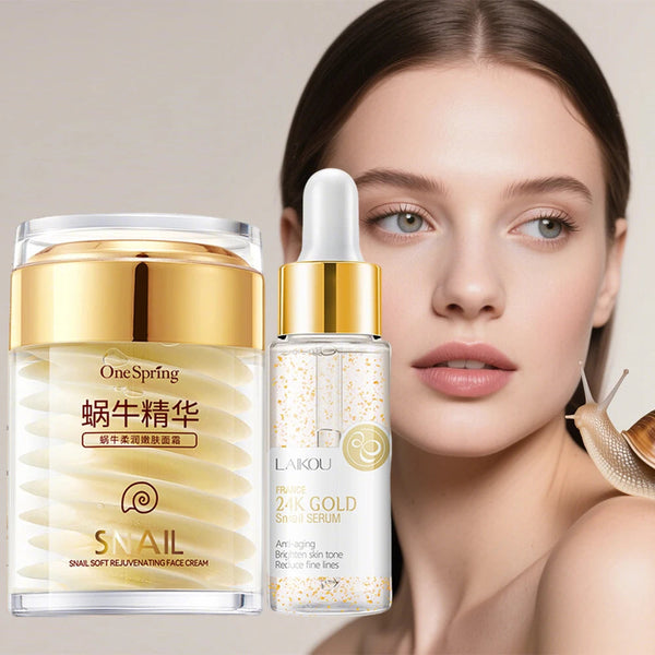 Snail Collagen Face Cream Facial Serum Firming Nourishing Moisture Repair Face Damaged Lift Firm Smooth Skin Korean Skin Care yourelevatedwellness