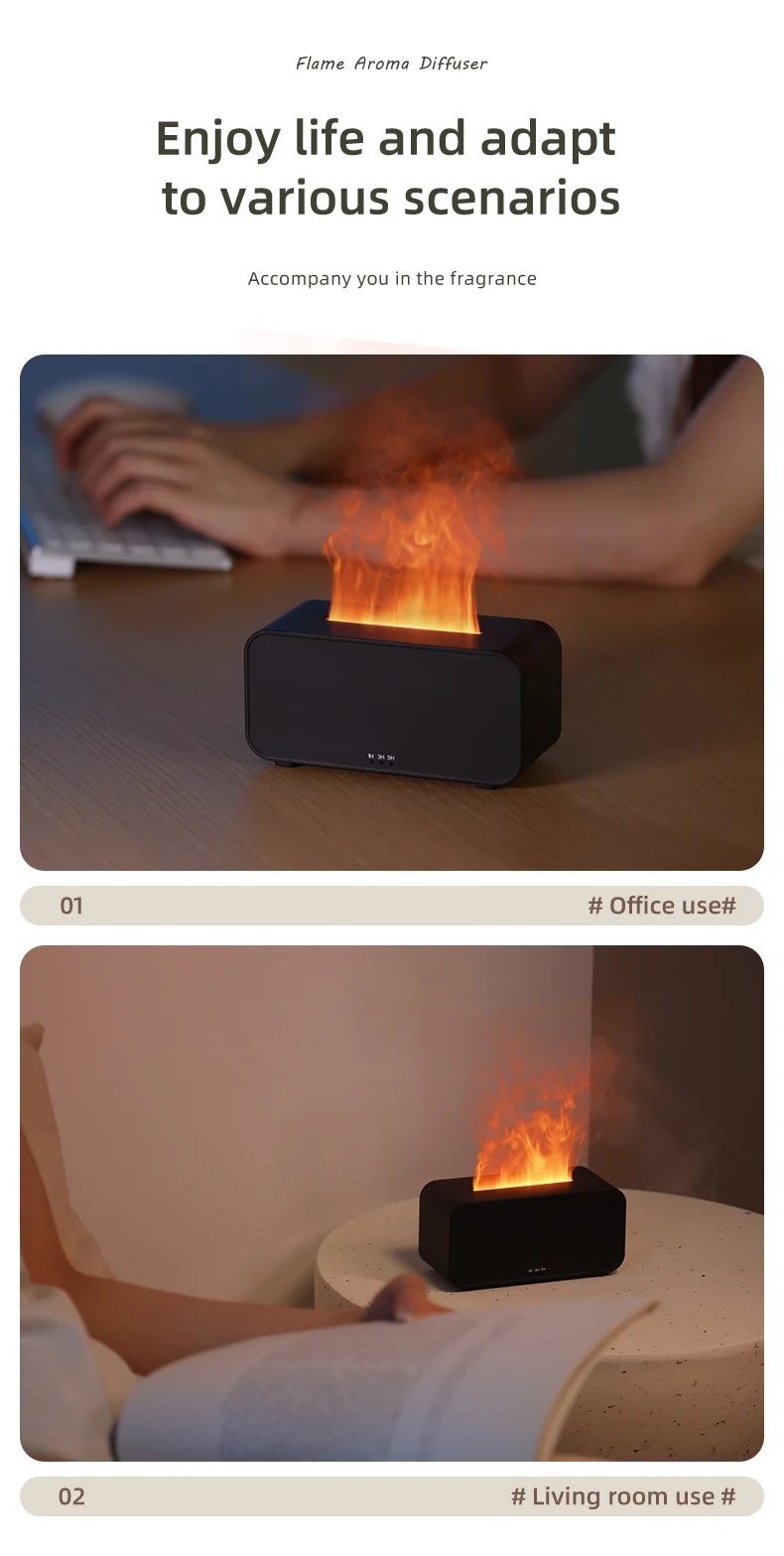 Mini Flame LED Aromatherapy Diffuser - yourelevatedwellness
