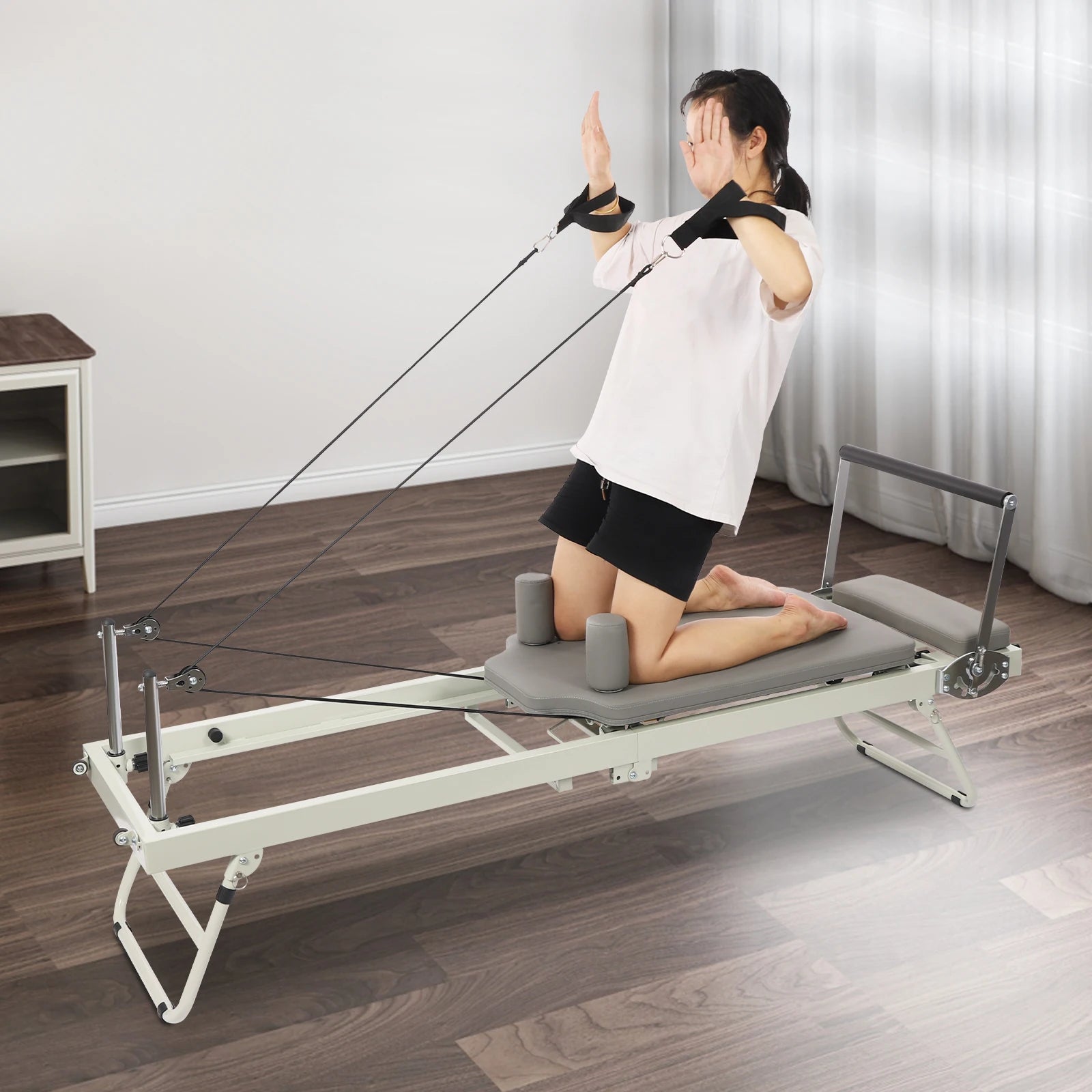 Foldable Steel Pilates Reformer Machine - yourelevatedwellness