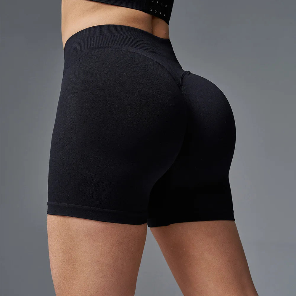 Women’s High-Waist Seamless Fitness Shorts - yourelevatedwellness