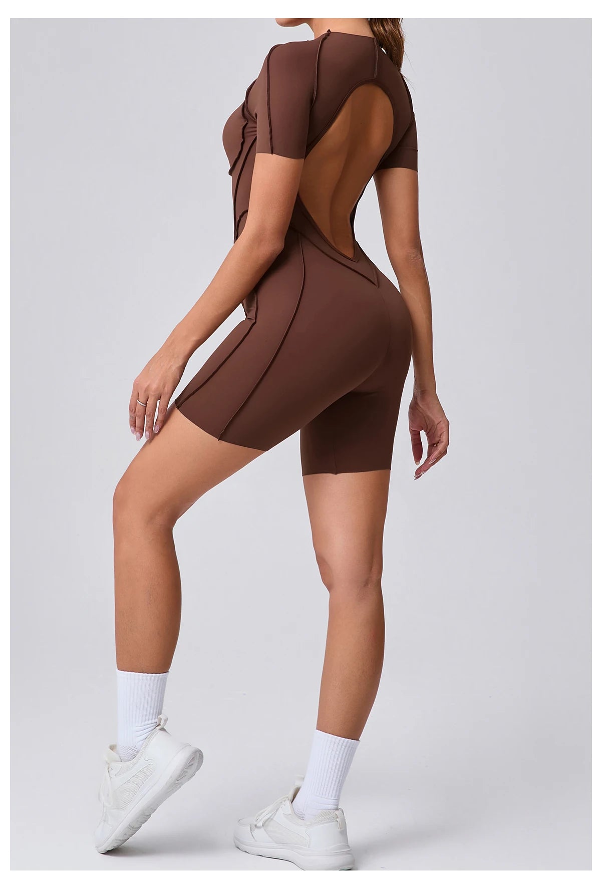Women’s Backless Scrunch Booty Jumpsuit - yourelevatedwellness
