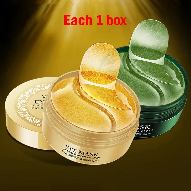 Gold Collagen Eye Mask – 60pcs Anti-Dark Circle & Firming Patches - yourelevatedwellness