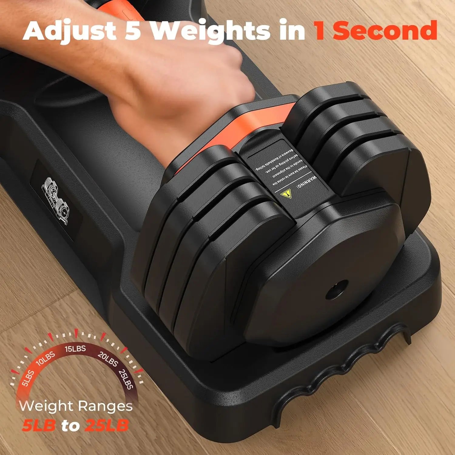 Adjustable 25LB Dumbbell Set - yourelevatedwellness
