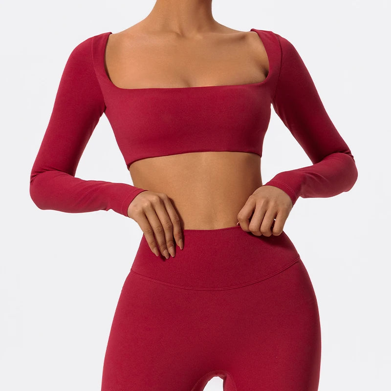 Women’s Quick-Dry Square Neck Gym Top - yourelevatedwellness